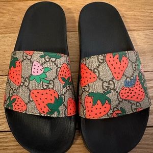 Gucci Strawberry Slides